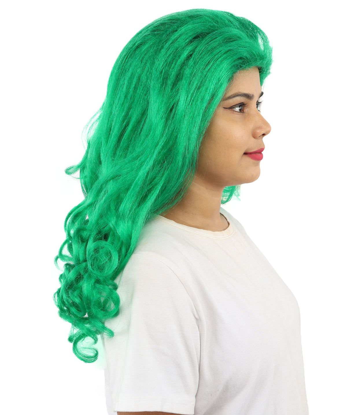 HPO Adult Women’s 16-Inch Medium Wig with Soft Curls | Multiple Color Options | Ideal for Cosplay, and Themed Events | Elegant, Versatile Hairpiece for Various Looks