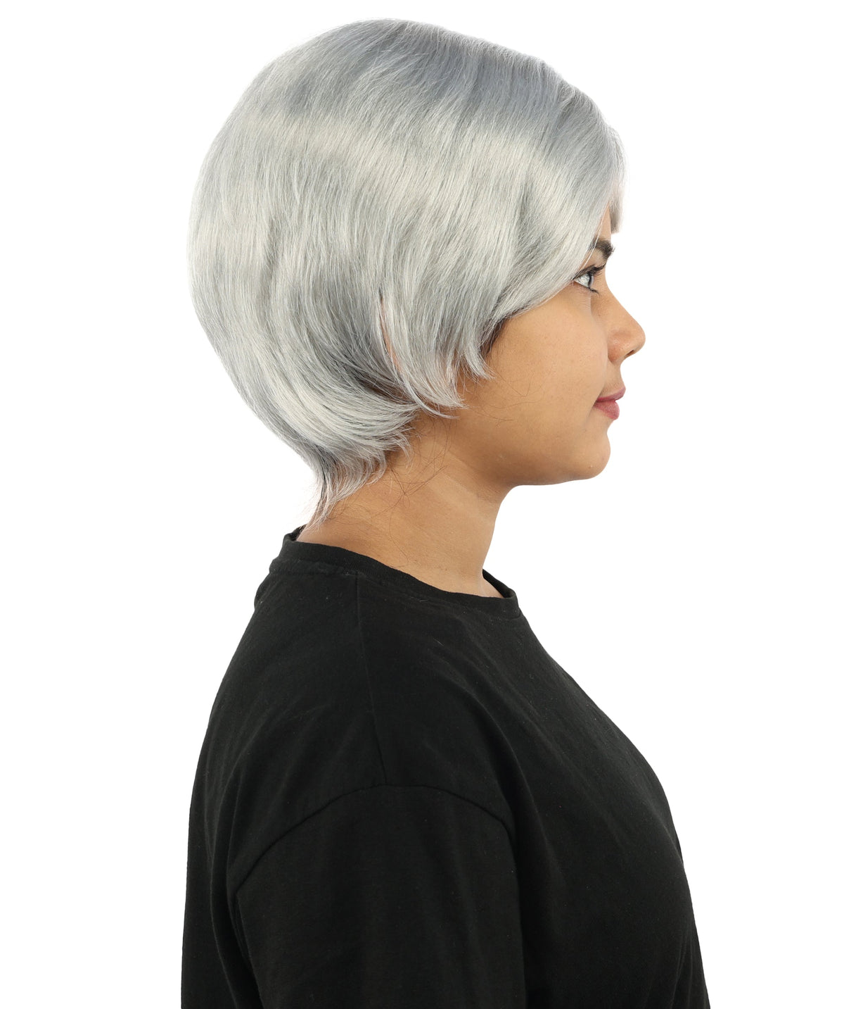 HPO Adult Women’s 10-Inch Short Wig | Multiple Color Options | Celebrity Hairpiece for Costume, Cosplay, and Themed Parties | Sleek and Modern Hairpiece for Versatile Looks