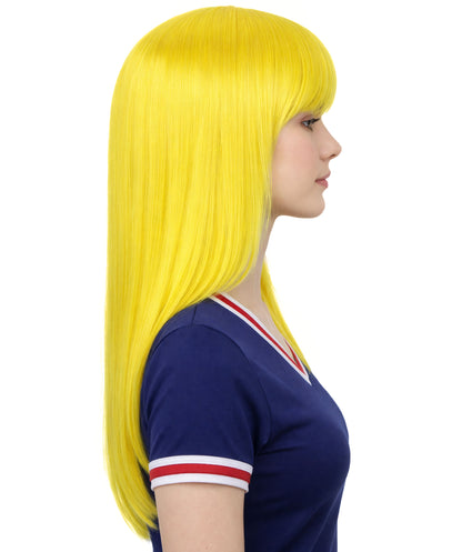 HPO Womens Long Bob Wigs Collections |  Fancy Party Event Ready Halloween Wigs | Premium Breathable Capless Cap
