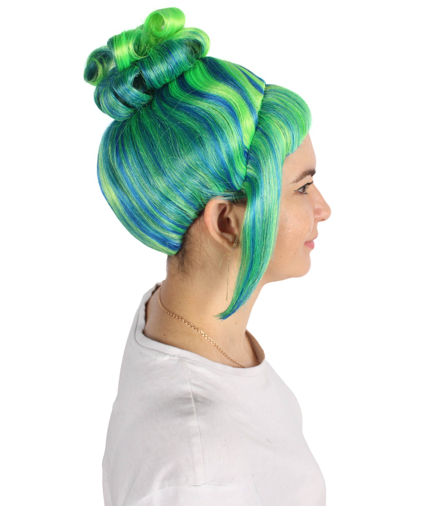 HPO  Women's Halloween Animated Lucy Updo Wig | Multiple Color Options