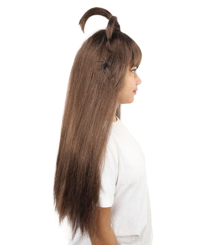 HPO Adult Women's Spider Gothic Sculpted Wig | Multiple Color Options, create of synthetic fiber, architectural spider-leg loops with blunt bangs, breathable base | Party, Halloween, theater, drag, performance, costume events