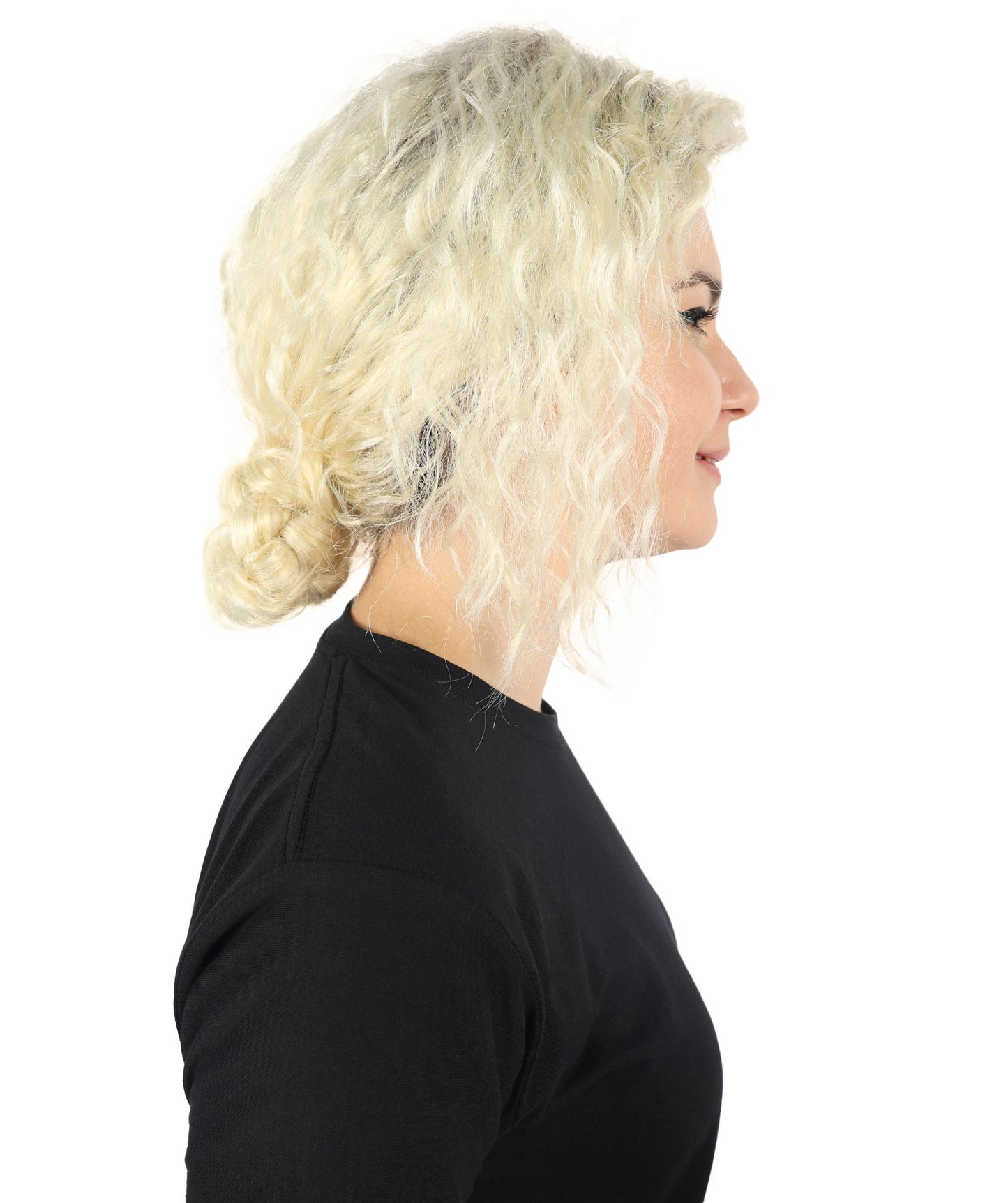 HPO Women's Sabrina Carpenter-Inspired Multiple Curly Wig for Glamorous Elegant Events, Breathable Caples Cap Flame-Retardant Synthetic Fiber