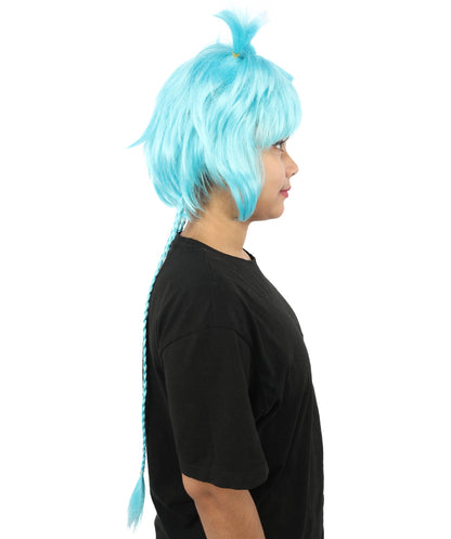 HPO Adult Women's Animal Ear Braided Wig | Multiple Color Options | Synthetic fiber, short bob with sculpted ears and long micro-braids, breathable base | Party, Halloween, theater, drag, performance, costume events