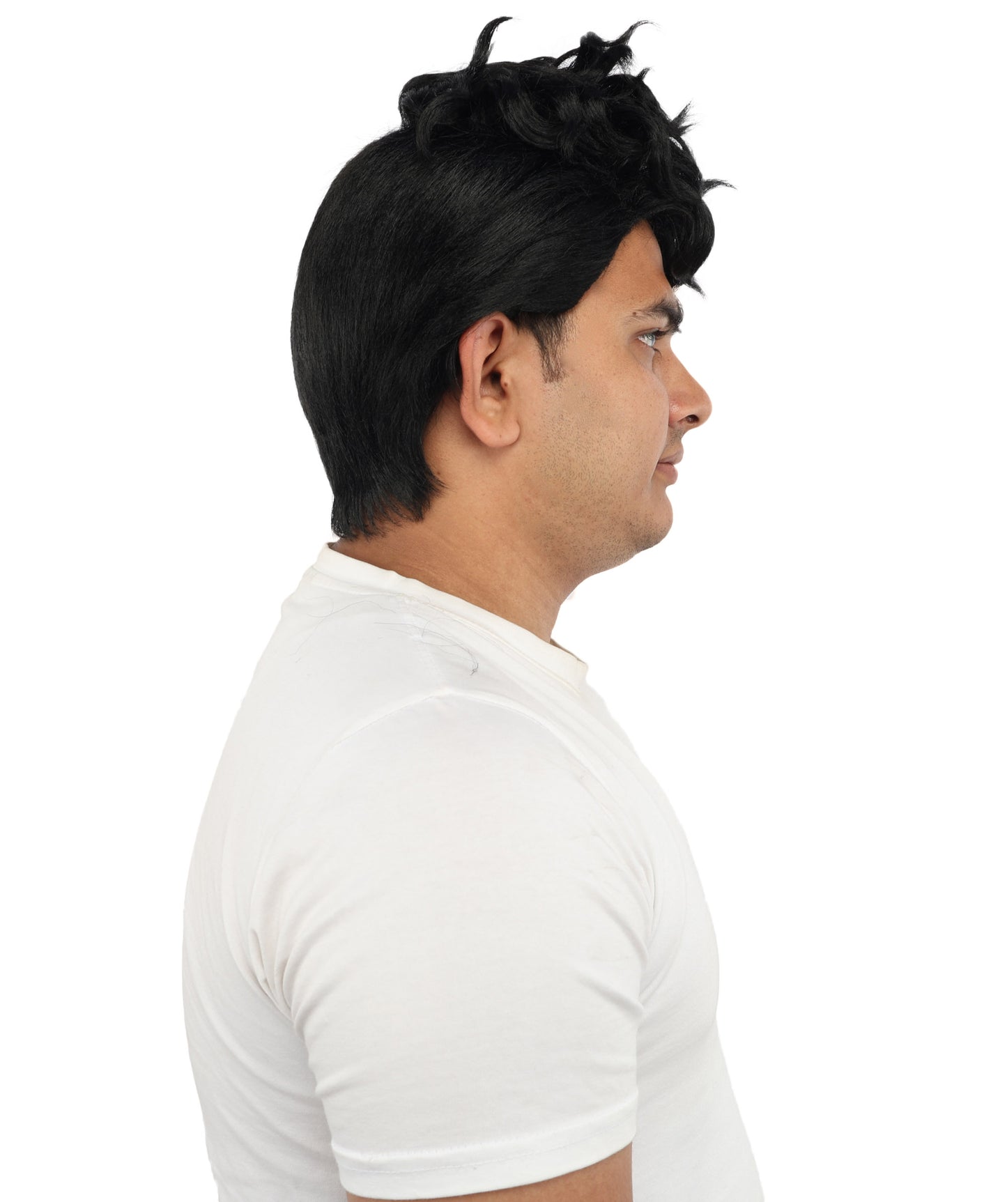 HPO Men’s Dark Brown Wig | Messy, Textured Look for Casual, Fun Styles | Ideal for Halloween, Cosplay and Themed Parties