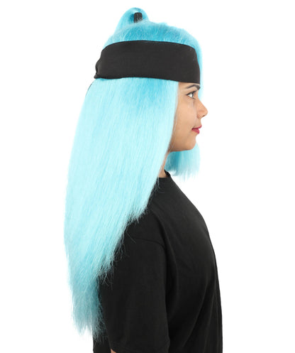 Women's High Ponytail Ninja Wig | Multiple Color Options | Create of synthetic fiber, long straight texture with top-tied fountain, breathable base | Cosplay, Halloween, theater, party, performance, costume events