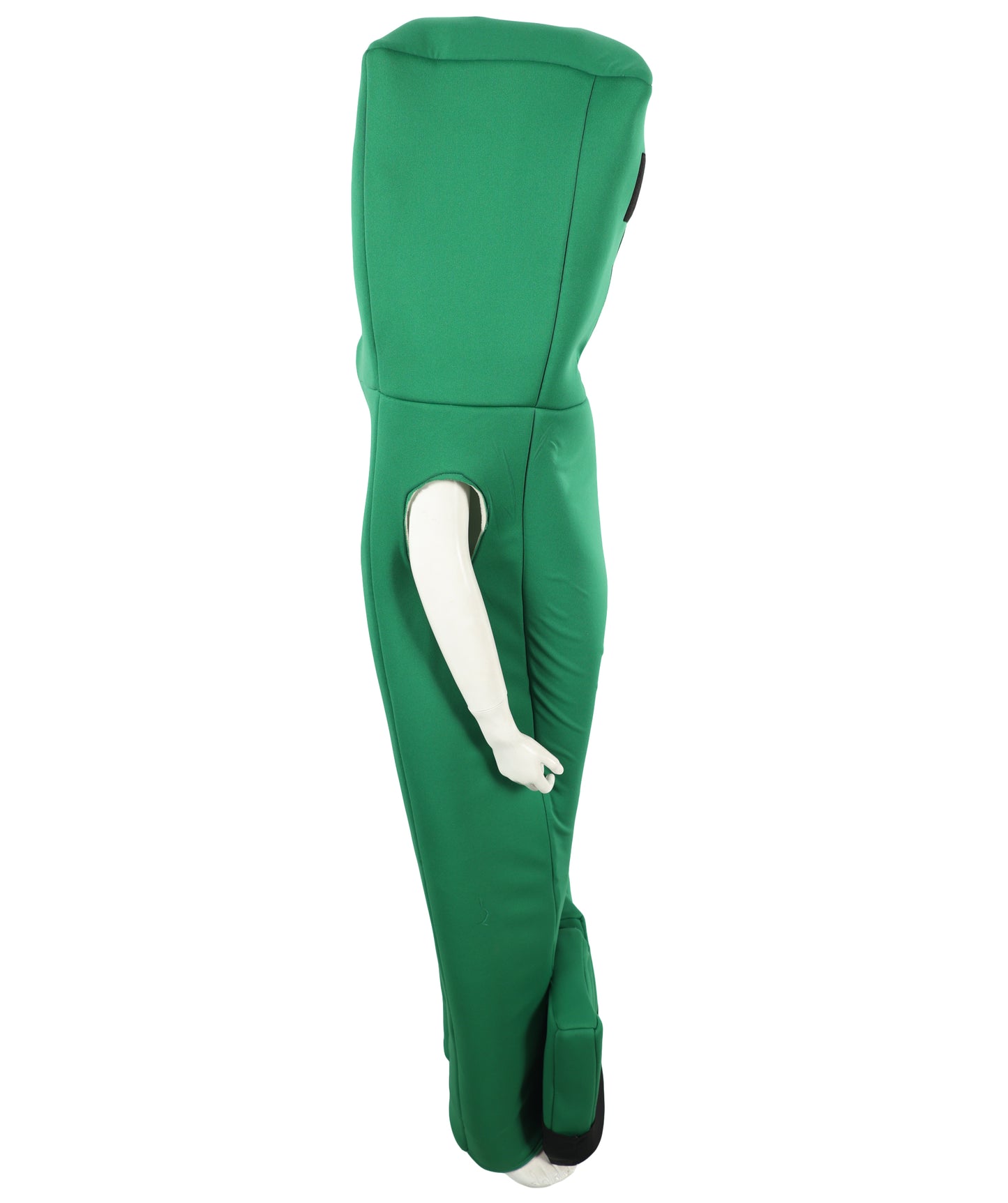 HPO Teen Pixelated Green Monster Dress | Block Pattern Digital Look Outfit for Halloween, Cosplay, and Themed Party Events