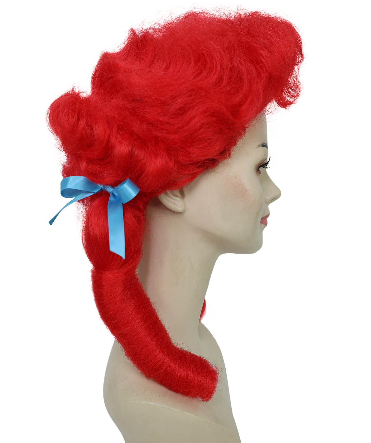 HPO Women’s Classic Elly May Clamped Multiple Wig With Two Blue Hair Ribbons