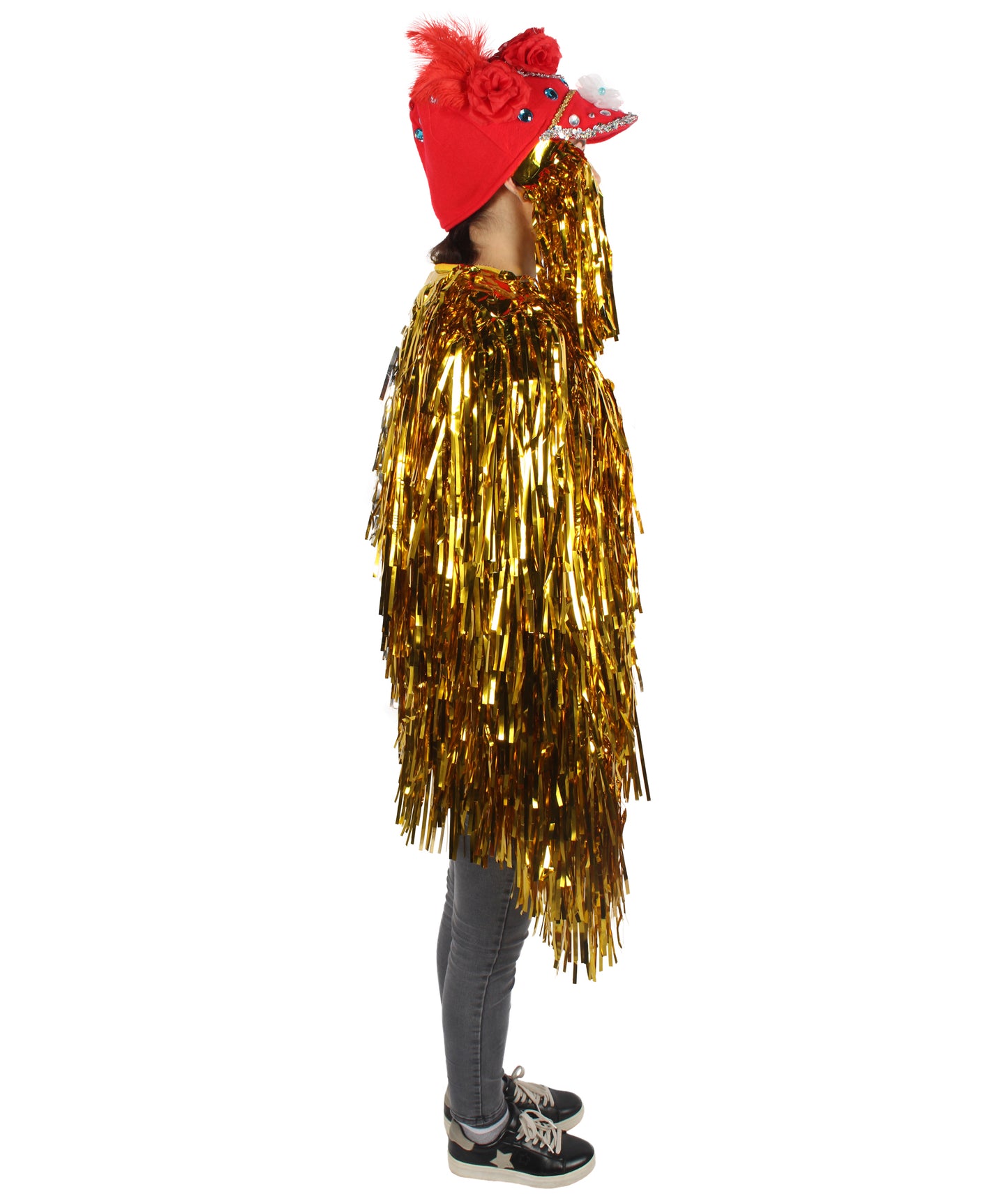 Adult Unisex DJ Tinsel Costume| Multiple Color Options