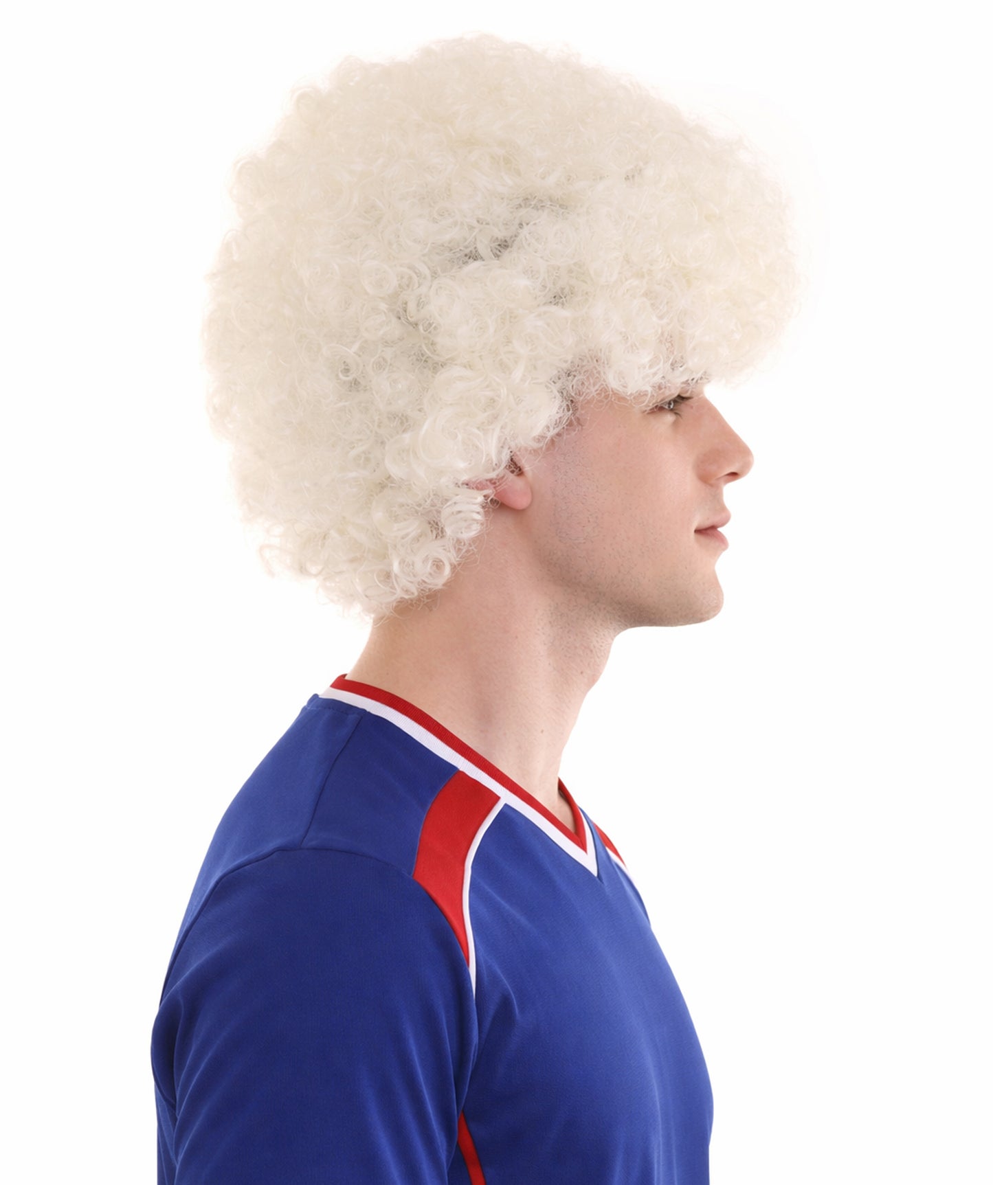 Green&White Unisex Afro Wig | Neon Green Jumbo Sports Wig