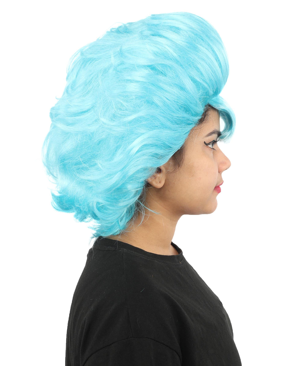 Women's Voluminous Retro Wig | Multiple Color Options, create of synthetic fiber, teased curly volume, breathable capless cap | Party, Halloween, theater, drag, performance, costume events