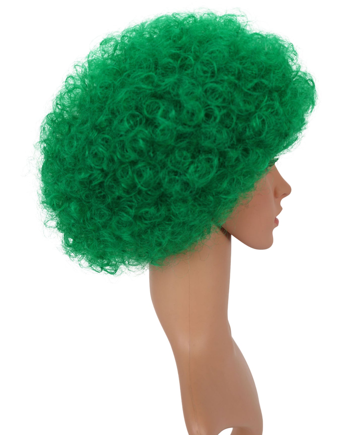 HPO Unisex Ireland Clown Wig – Green, White, and Orange Afro Flag Wig | Fun Sports Fan Wig for Matches, National Celebrations & Themed Parties "
