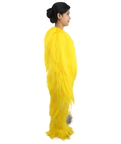 HPO Teen Extreme Hairy Person Two Part Costume, Mask and Bundle Set - Full-Body Hair Suit Extra-Long Costume Wig for Halloween, Cosplay & Parties - Multiple Color Options