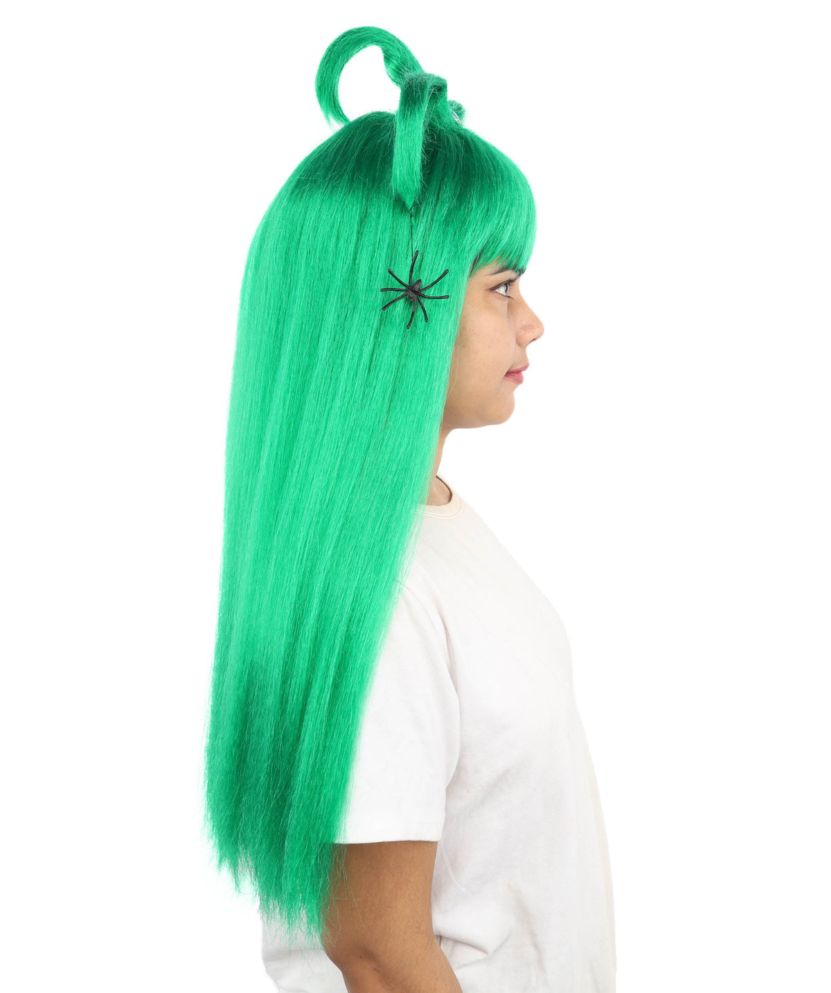 HPO Adult Women's Spider Gothic Sculpted Wig | Multiple Color Options, create of synthetic fiber, architectural spider-leg loops with blunt bangs, breathable base | Party, Halloween, theater, drag, performance, costume events