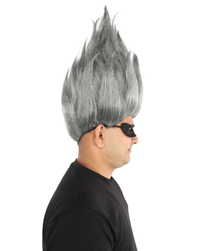 HPO Animated Movie Supervillain Wig , Troll Wig , Premium Breathable Capless Cap