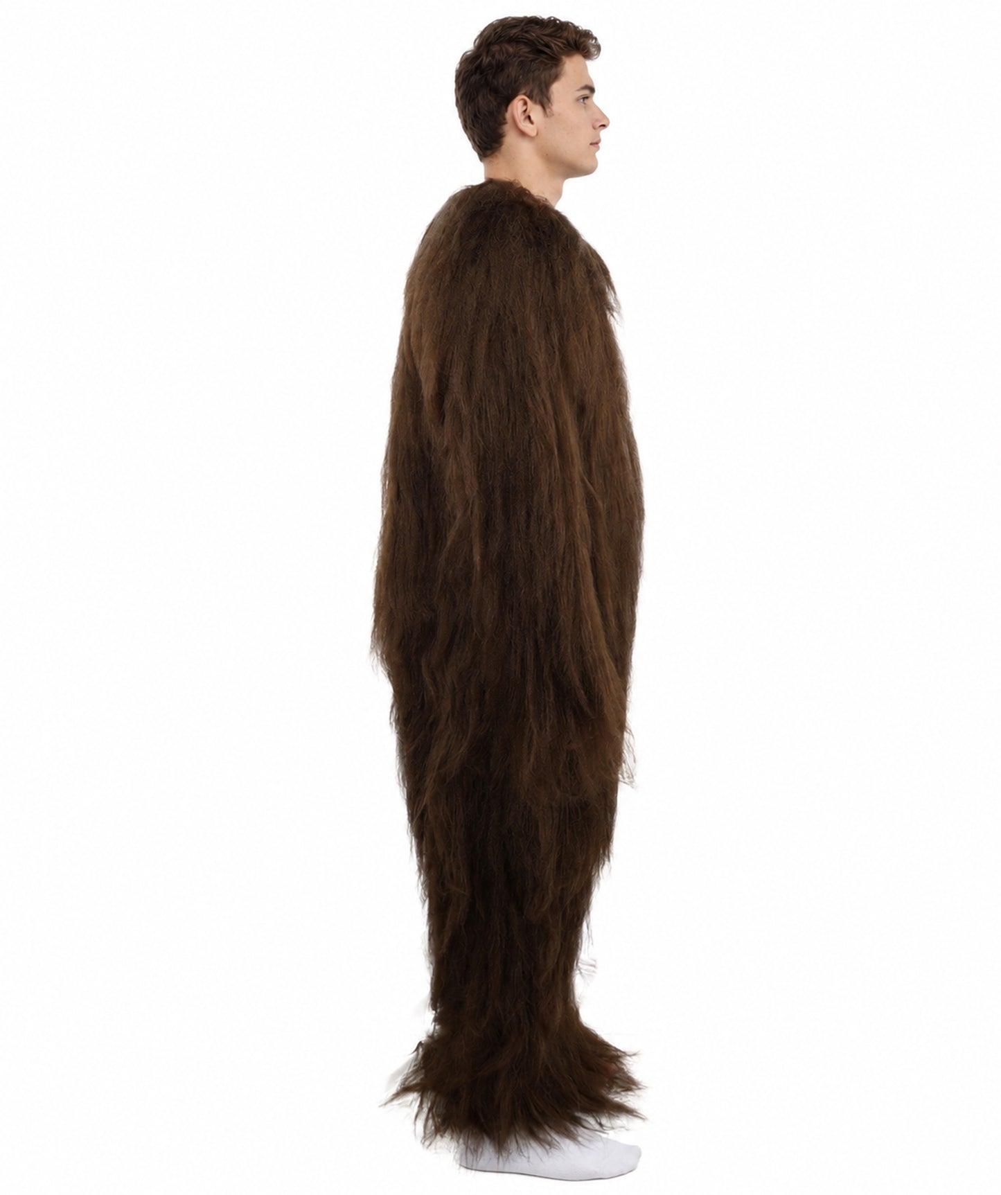 HPO  Extreme Hairy Person Two Part Costume, Mask and Bundle Set - Full-Body Hair Suit Extra-Long Costume Wig for Halloween, Cosplay & Parties - Multiple Color Options