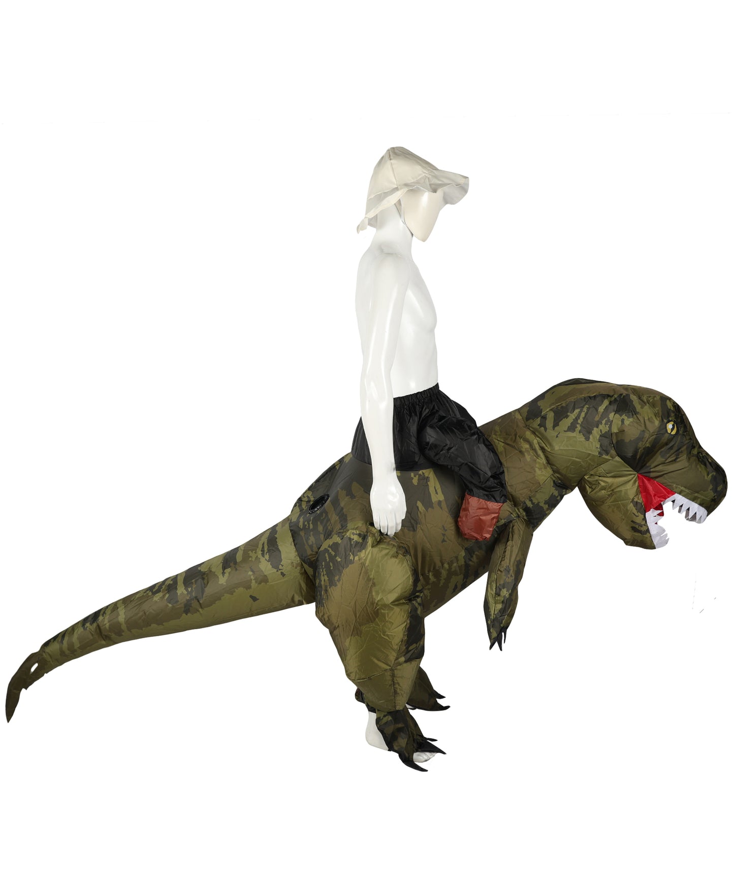 HPO Unisex Dino Rider Costume – Fierce Dinosaur and Rider Outfit for Halloween,Festivals – Lightweight, Comfortable, One Size Fits Most