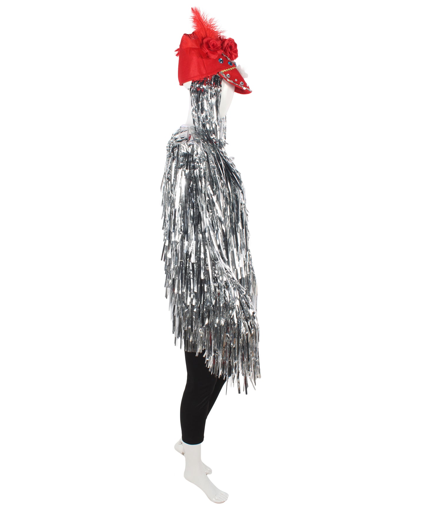 Silver DJ Tinsel Costume