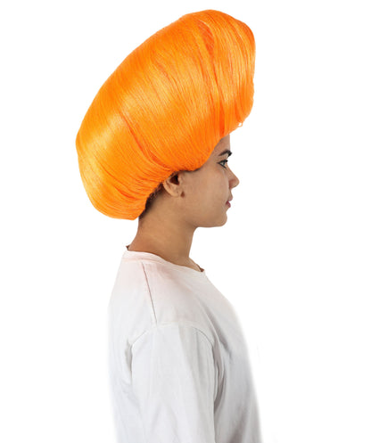 Women’s Supermodel Horn-shaped White Hair Updo Full Wig I Perfect for Halloween I Flame-retardant Synthetic Fiber