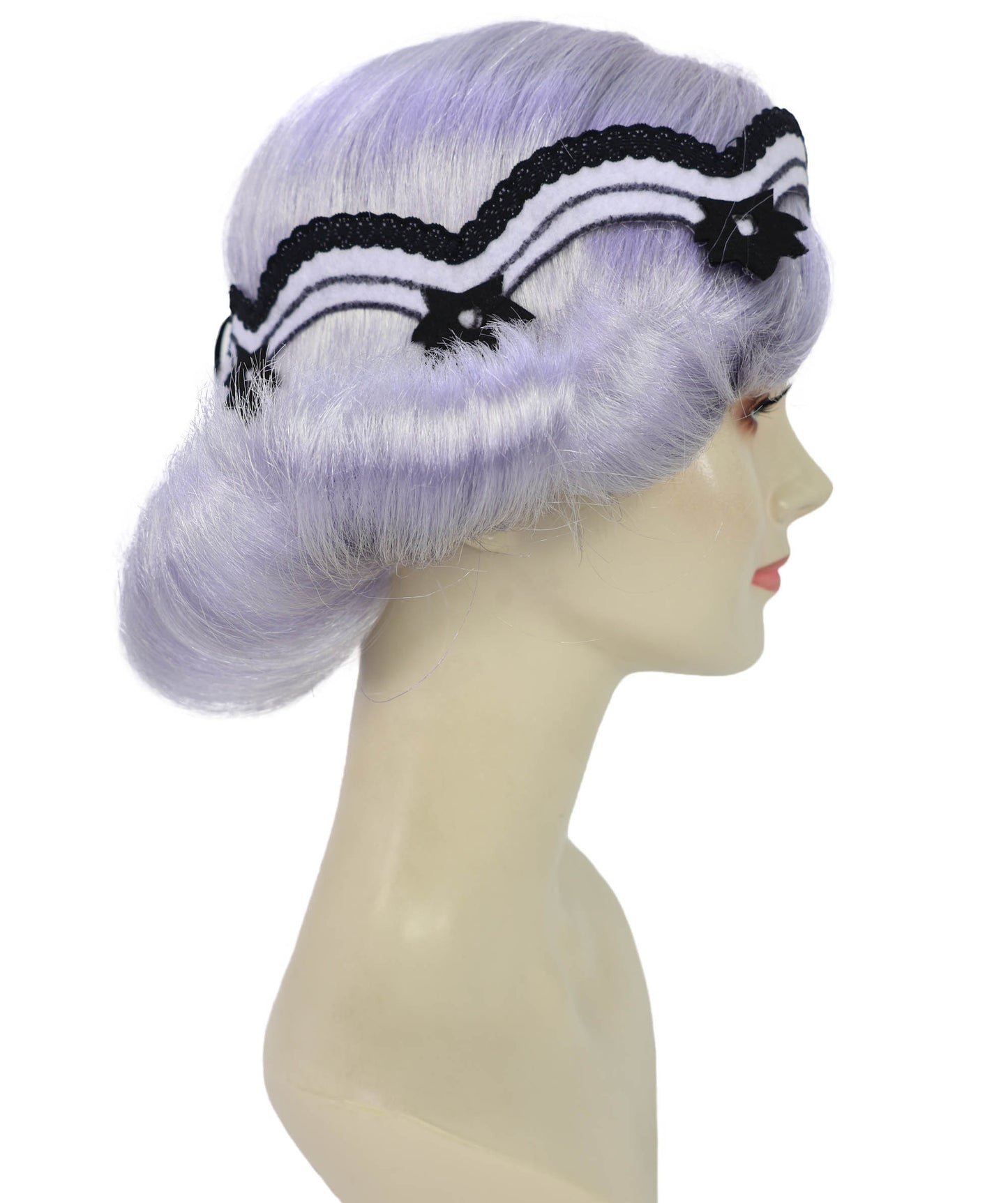 HPO Women's 1920s Flapper Wig with Feather Headband | Short Bob Costume Hair for Gatsby, Speakeasy & Roaring Twenties Parties