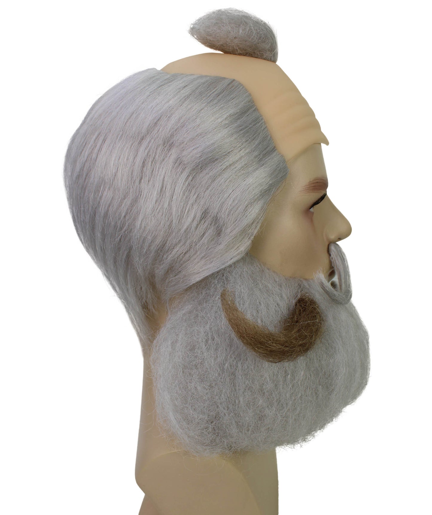 HPO Men's Cartoon Character Wig with Mustache & Beard | Comedic Hairpiece Set | Halloween, Parties, Stage Acts & Themed Events