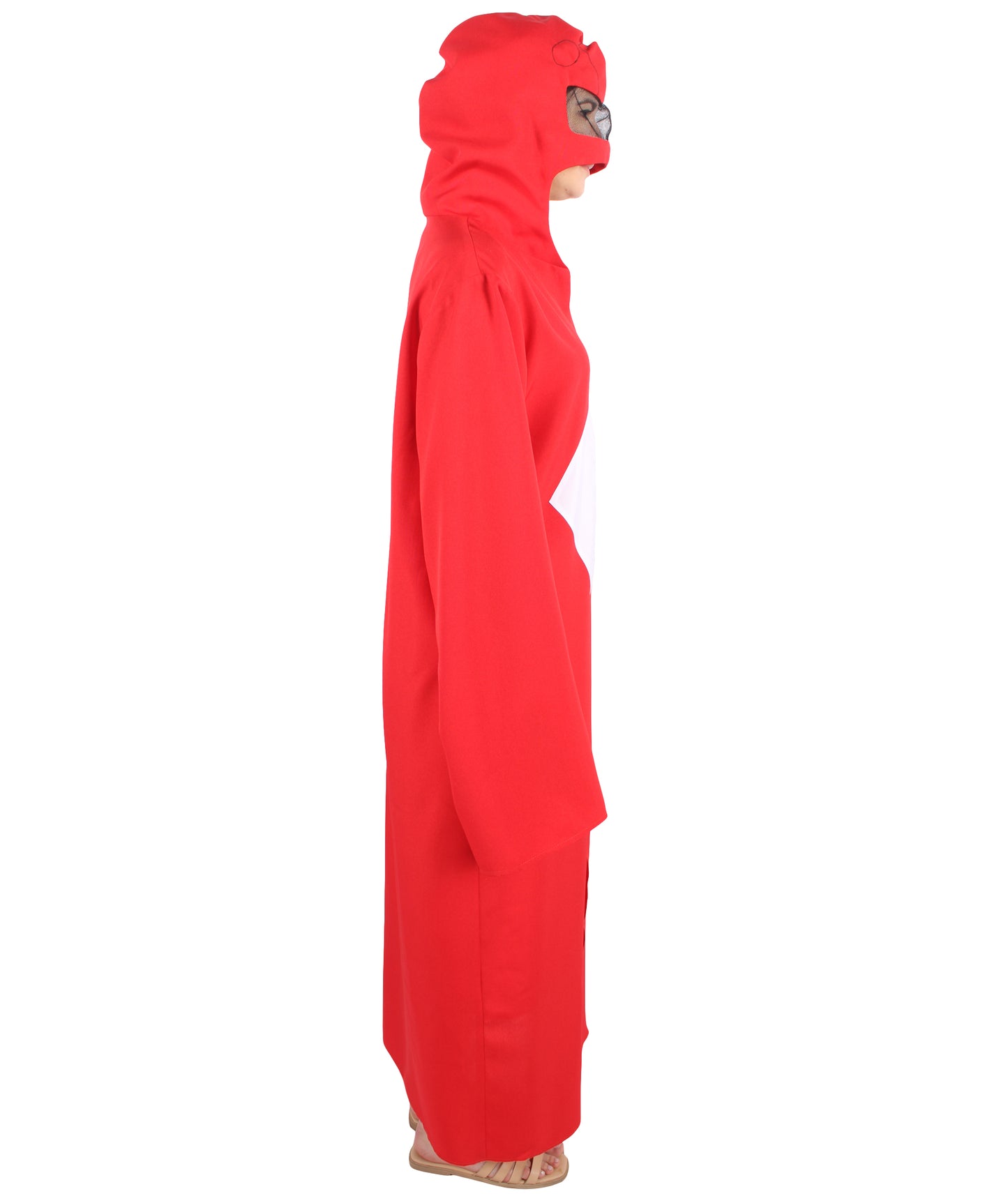 HPO Women's American Superhero Red Robe Costume | Suitable for Halloween | Flame-retardant Synthetic Fabric