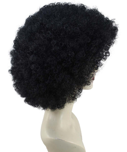 HPO Adult Women's EG Black Afro Wig – Classic Curly Wigs Themed Events, Perfect for 70s Disco, Halloween and Cosplay, Theater and Themed Parties