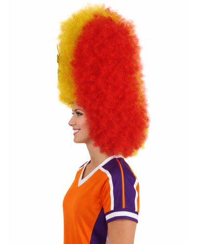 HPO Patriote Flag Sports Party Jumbo Multicolor Afro Wig I Flame-retardant Synthetic Fiber