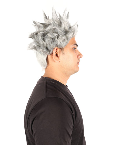 HPO Men’s Anime Young Ninja Nine Tail Yellow Blonde Spiky Wig