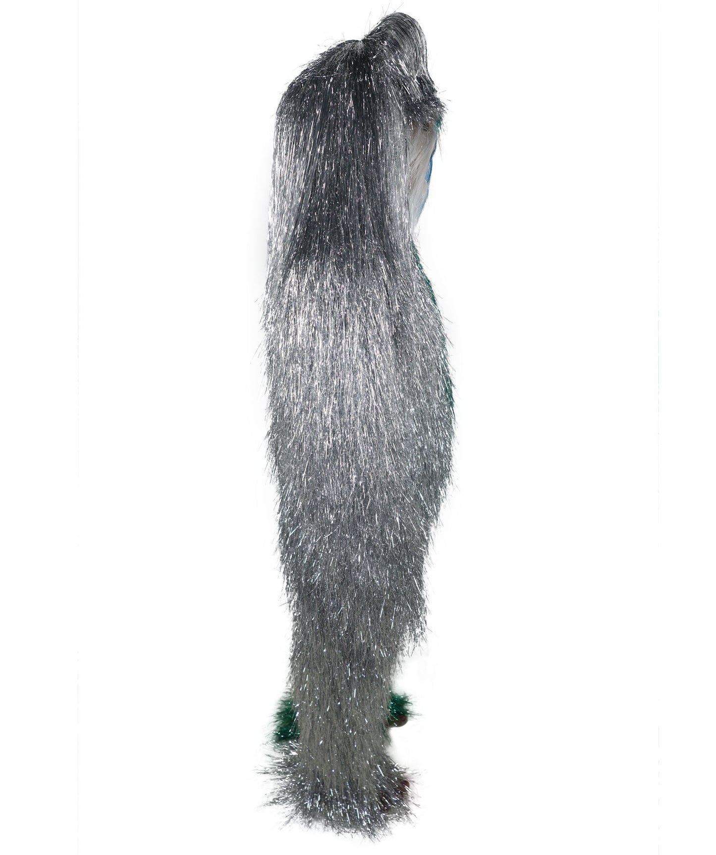 HPO Teen Extreme Hairy Two Part Costume Bundle & Mask Set - Full-Body Hair Suit Extra-Long Costume Wig for Halloween, Cosplay & Parties - Multiple Color Options