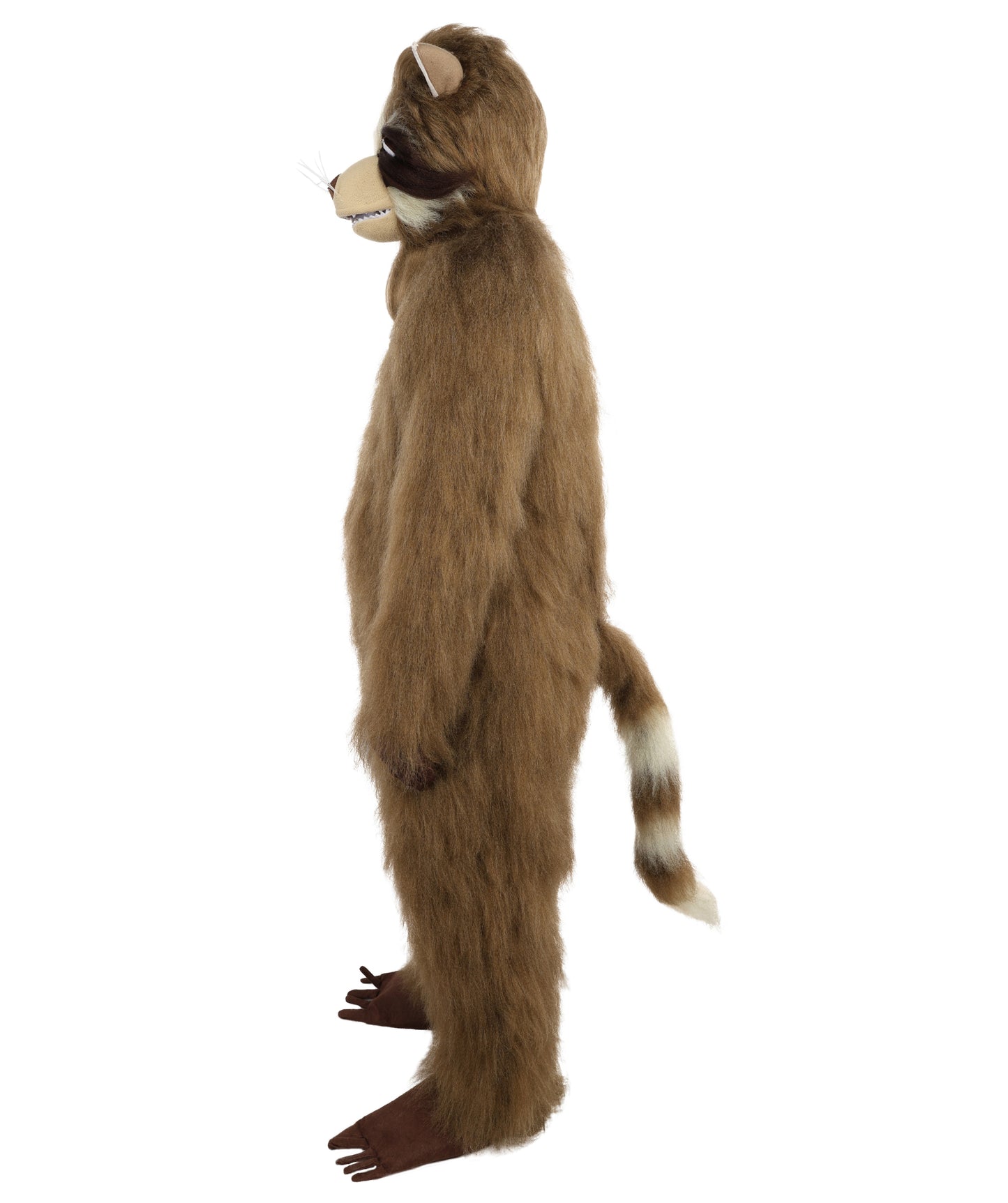 HPO Unisex Brown Bear Mascot Costume Bundle with Plush Head Mask Set | Animal Character Suit with Head Cover | Designed for Fancy Dress Wear
