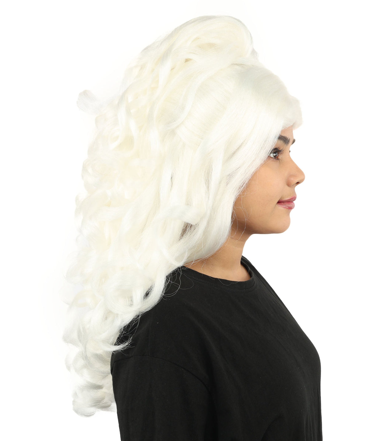 HPO Adult Long 20-Inch Curly Wig | Multiple Color Options | Ideal Cosplay, and Themed Parties | Soft, Natural-Looking, and Easy to Wear
