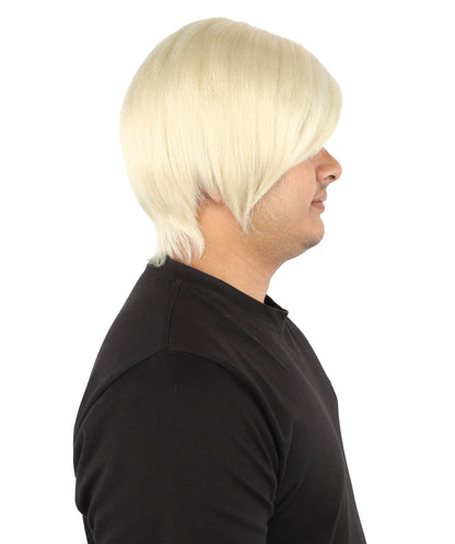 Men's Short Dramatic Texture Wig | Multiple Color Option | undercut, multi-layered messy styling | Halloween, cosplay, drag, theatrical performances, and themed parties