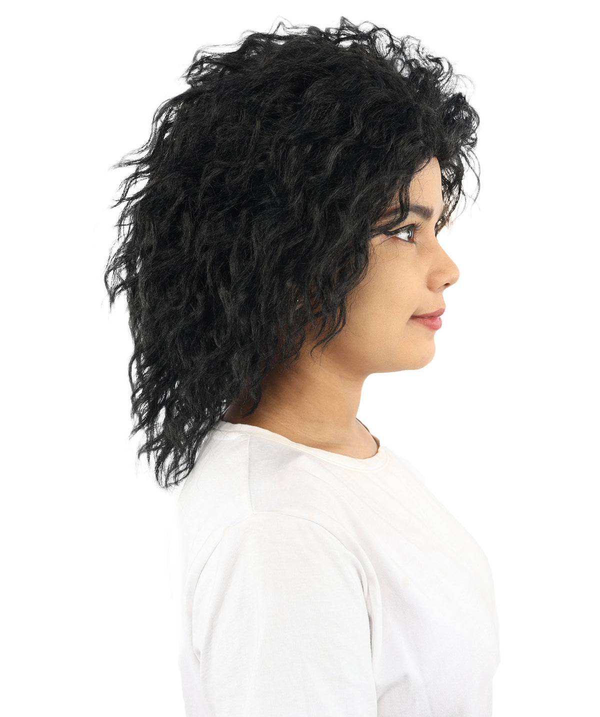 HPO Adult & Teen Women’s 15-Inch Curly Wig | Multiple Color Options | Wavy Voluminous Style | Idal for Costume, Cosplay, and Themed Events