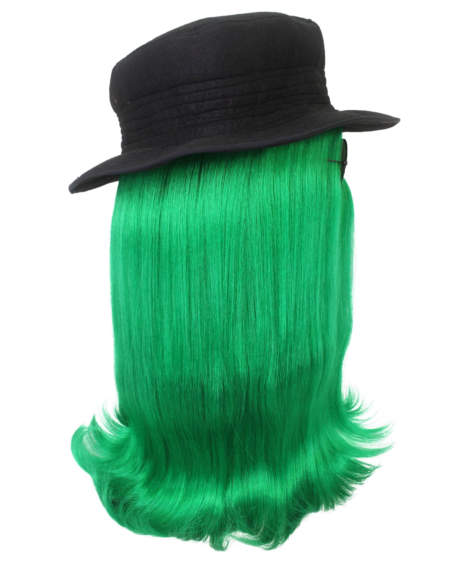 Green Straight Creature Wig