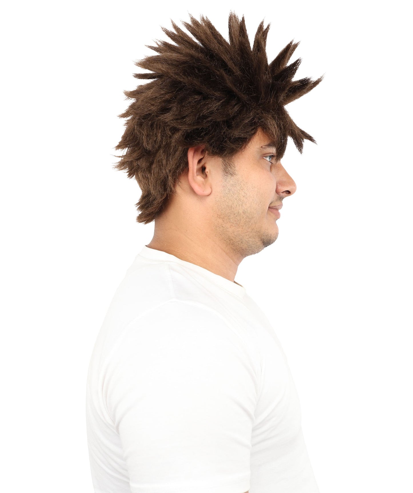 HPO Adult Men's Japanese Superhero Manga Spiky Wig |  Multi Color Options
