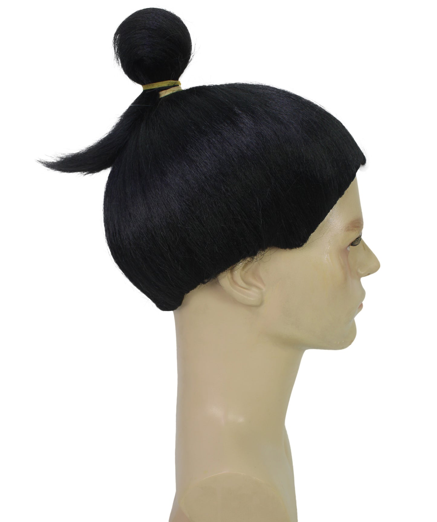 Men’s Striking Multiple Anime Villain Wig With A Bun I Best for Halloween I Flame-retardant Synthetic Fiber