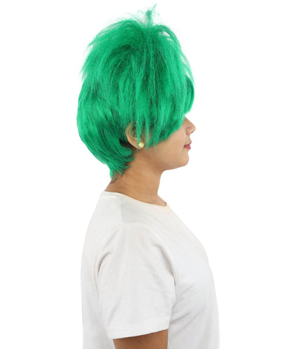 HPO Women’s 15-Inch Orange Spiky Troll Wig | Fun Animated Character | Bright and Bold Look for Halloween, Cosplay, and Themed Party