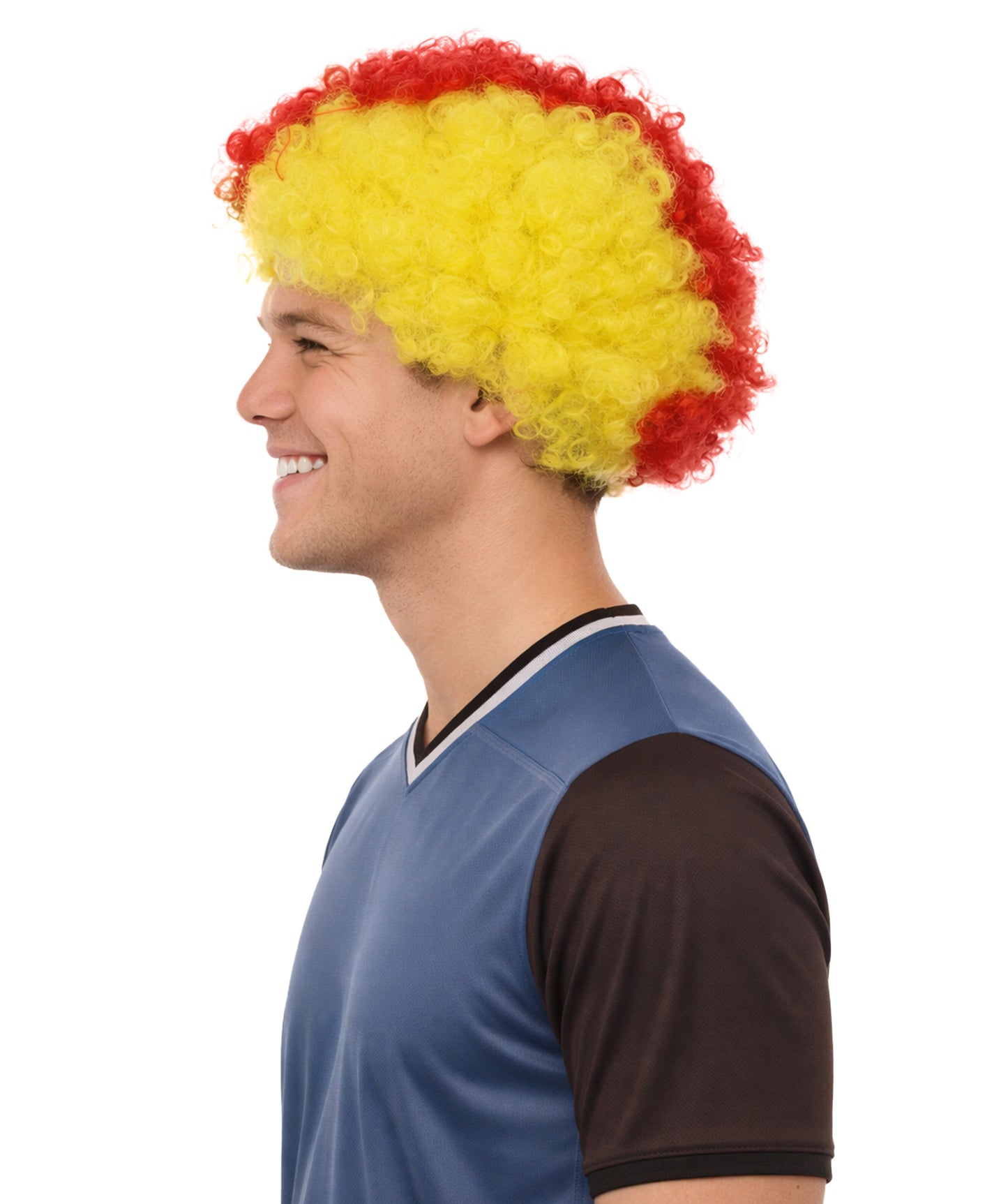 Germany Sport Afro Fun Wig | Jumbo Red Black Yellow Wig