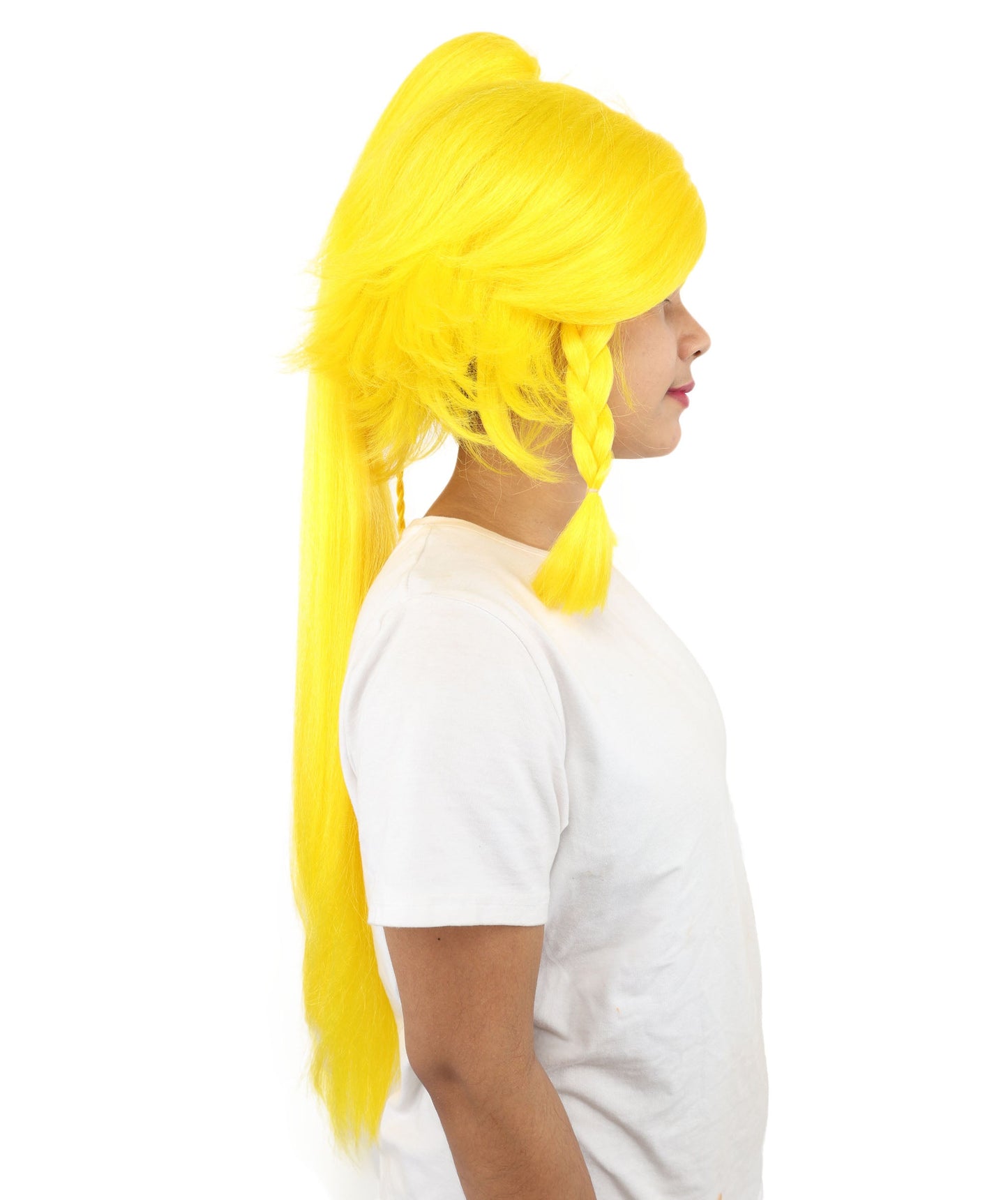HPO Adult Women's Alien Nature Spirit Hair | Multiple Color Options | Soft Textured Bob with Beaded Braids, Heat Resistant Synthetic Fiber & Breathable Mesh | Halloween, Fantasy Roleplay, Themed Party, Theater & Carnival