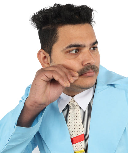 Men's Human Hair Moustache | Facial Hair Multiple Colours Option | HPO