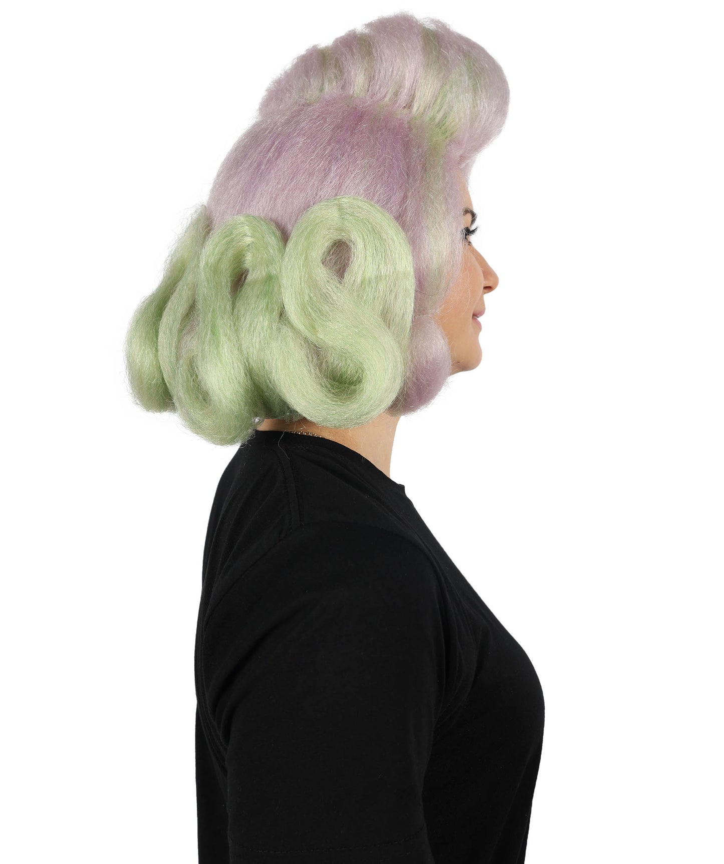 HPO Women nique Drag Queen Wavy Multiple Wig by Imstyle |  Bold Styled Wig | Adjustable Cap for Comfort | Cosplay and Halloween Themed Parties