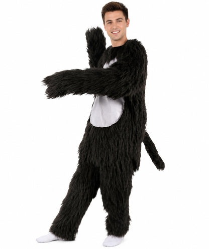 HPO Black and Grey Gorilla Costume | Long Synthetic Fibers