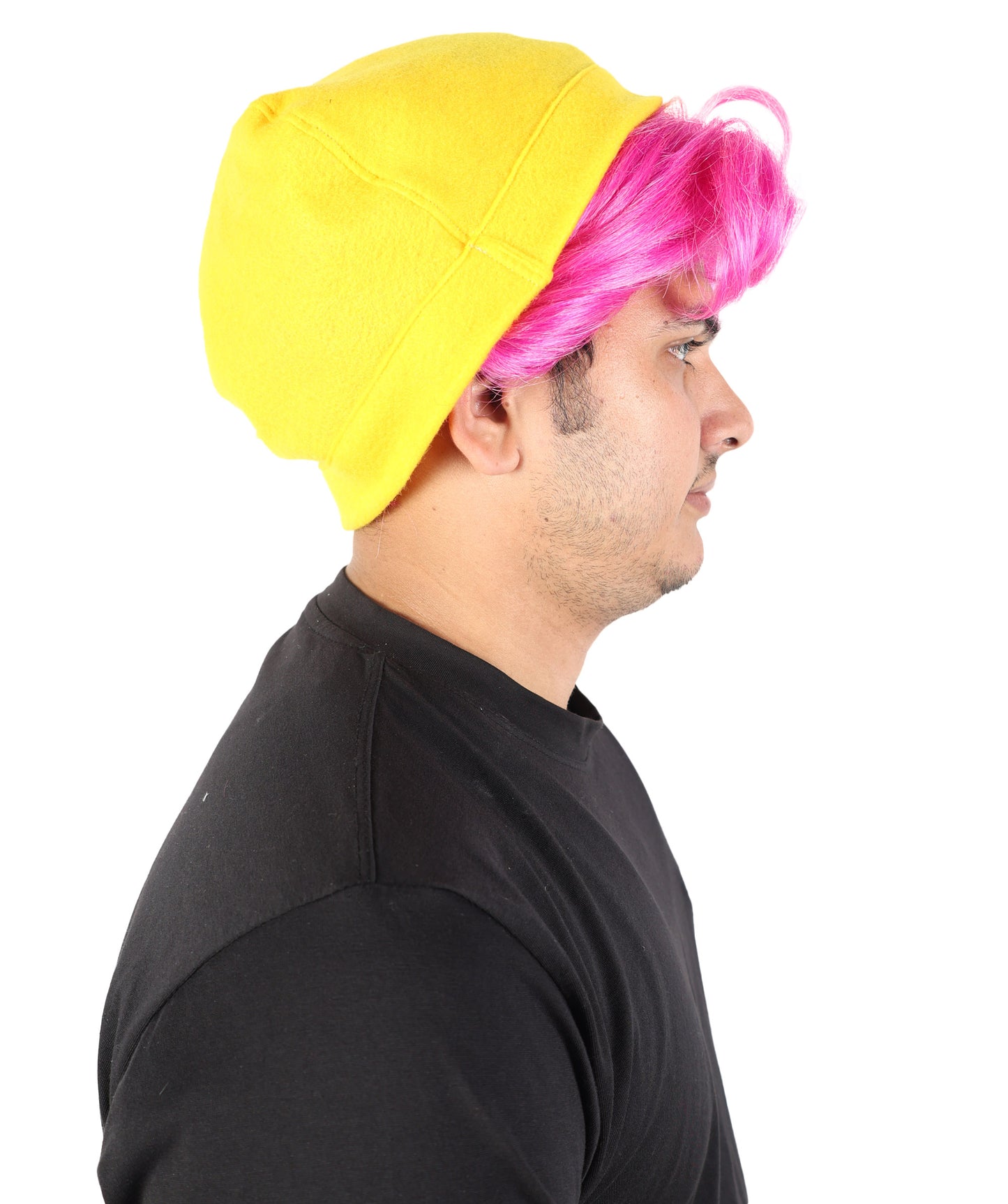 Fantasy Pop Idol Girl Wig with Hat | Long Straight Costume Hairpiece | Adjustable Breathable Cap for Halloween, Cosplay, Parties & Stage Events