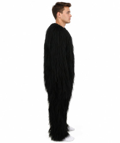 HPO  Extreme Hairy Person Two Part Costume, Mask and Bundle Set - Full-Body Hair Suit Extra-Long Costume Wig for Halloween, Cosplay & Parties - Multiple Color Options