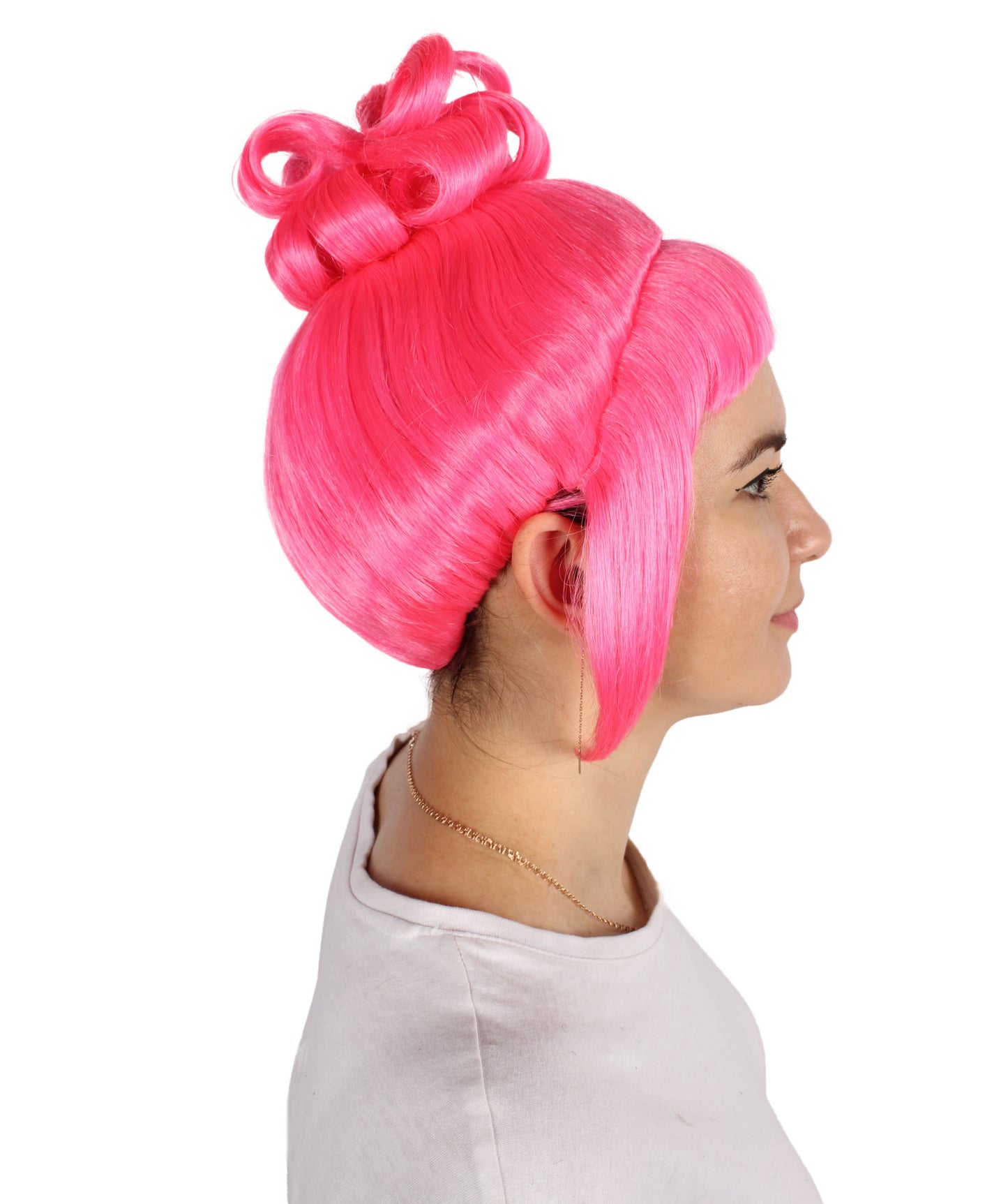 HPO  Women's Halloween Animated Lucy Updo Wig | Multiple Color Options