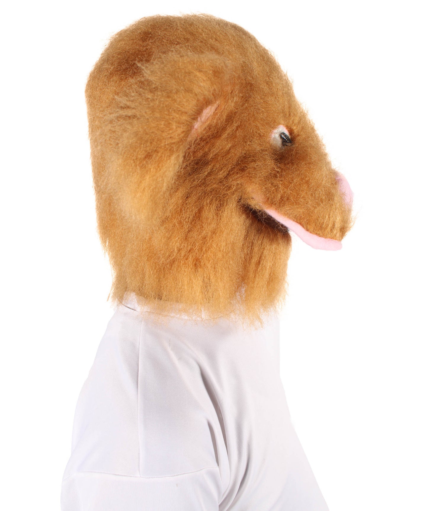 HPO Unisex Furry Brown Rat Mask | Best for Halloween | Flame-retardant Synthetic Fiber