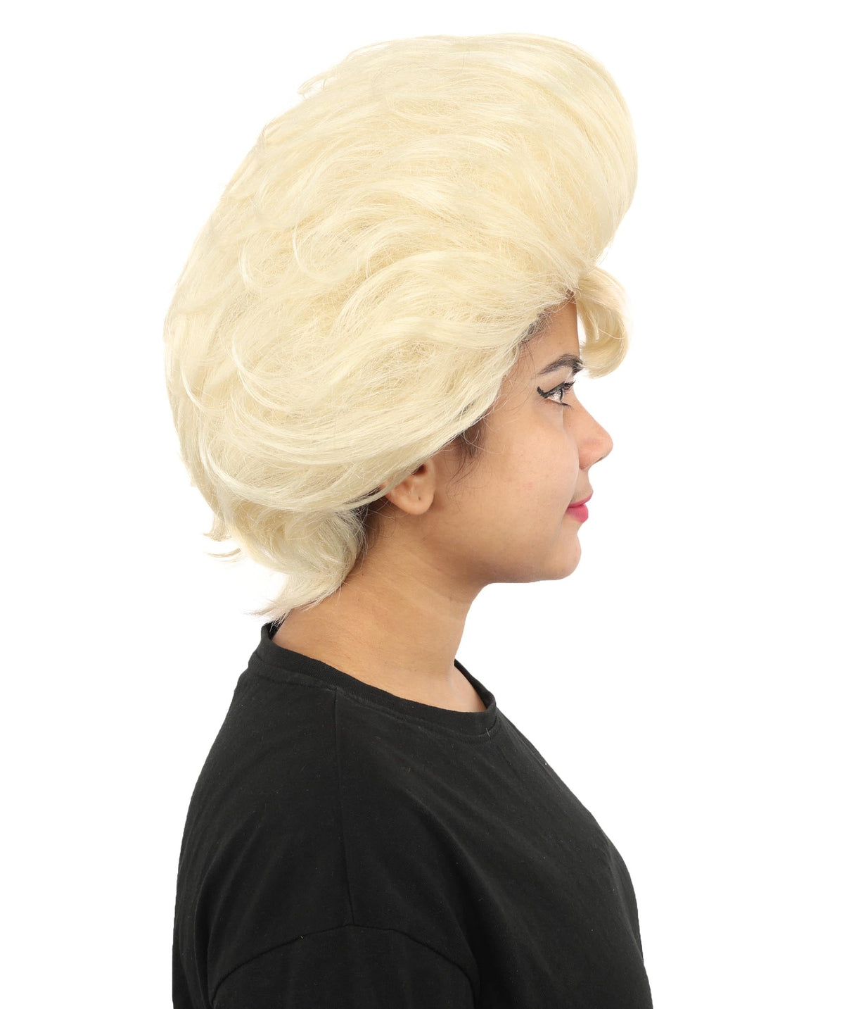 Women's Voluminous Retro Wig | Multiple Color Options, create of synthetic fiber, teased curly volume, breathable capless cap | Party, Halloween, theater, drag, performance, costume events