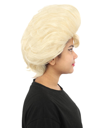Women's Voluminous Retro Wig | Multiple Color Options, create of synthetic fiber, teased curly volume, breathable capless cap | Party, Halloween, theater, drag, performance, costume events