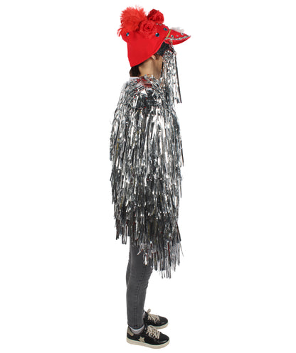 Adult Unisex DJ Tinsel Costume| Multiple Color Options