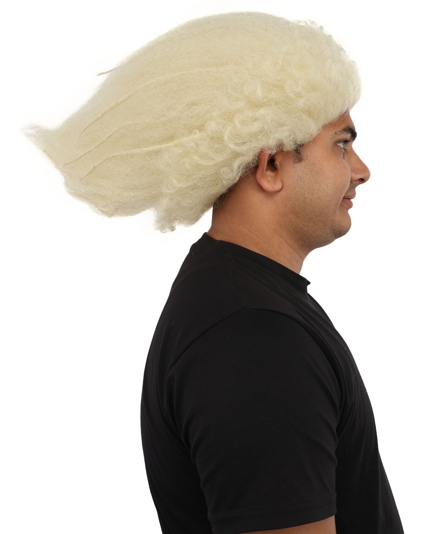 HPO Men's Wild Rocker Wig | Multicolor Options | Voluminous Frizzy Heavy Metal Hair, Two Tone Gradient & Breathable Cap | Halloween, Rock Troll Roleplay, 80s Costume, Theater & Concert Events